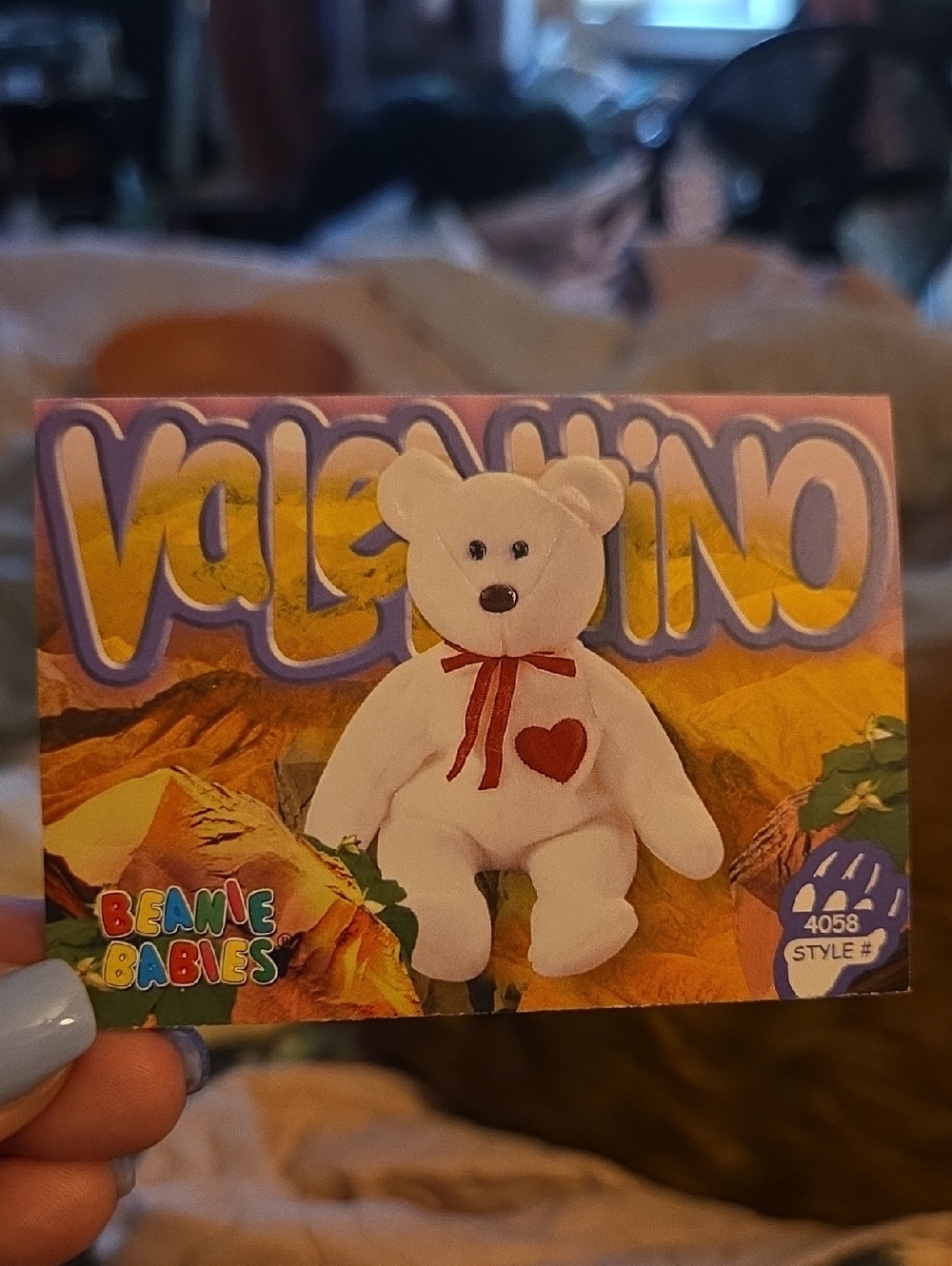 Ty Beanie Baby Valentino Trading Card